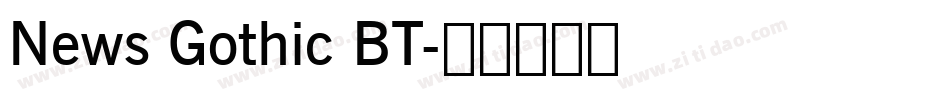 News Gothic BT字体转换
